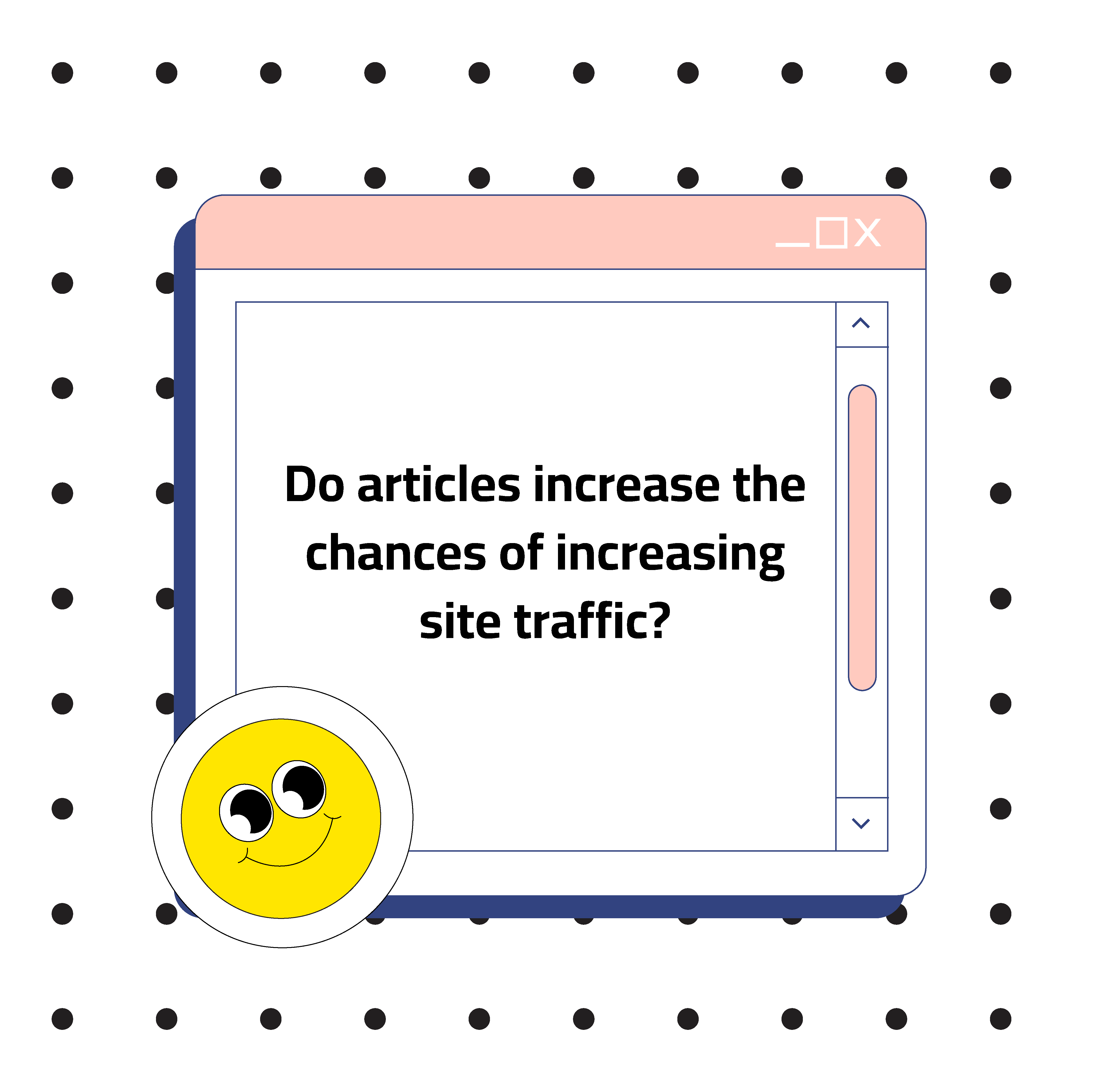 Do articles increase the chances of increasing website visits?